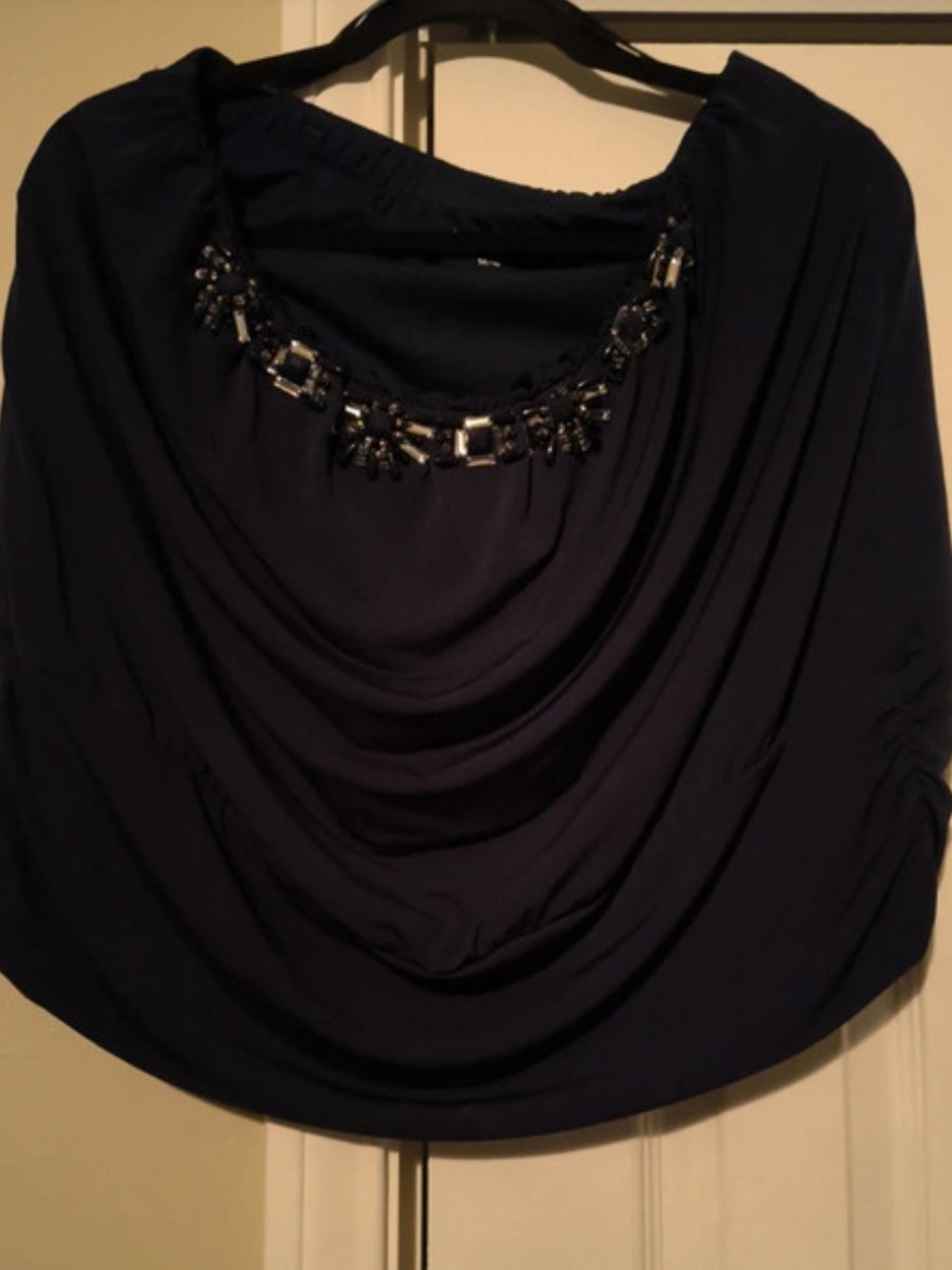 Lane Bryant Embellished Mini Skirt in Navy10 Size 14/16